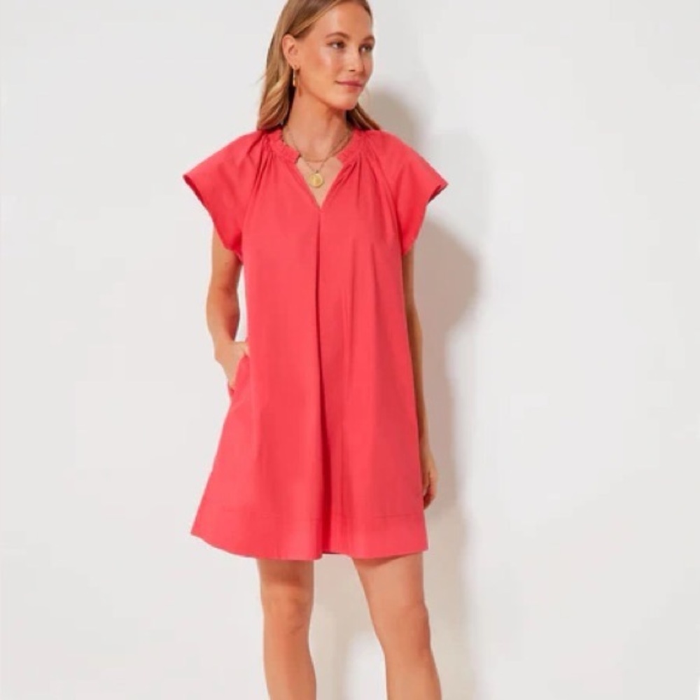 Tuckernuck Pomander Place Vivi Mini Dress Red Coral XXL